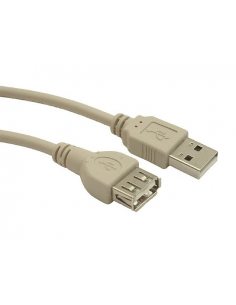 Przedłuzacz USB 2.0 typu AM-AF 0.75m szary