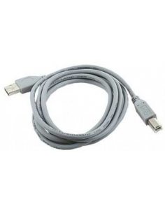 Kabel USB 2.0 typu AB AM-BM 1.8m szary