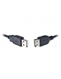 Przedluzacz USB 2.0 typu AM-AF 1.8m czarny