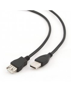 Przedłużacz USB 2.0 typu AM-AF 4.5m czarny