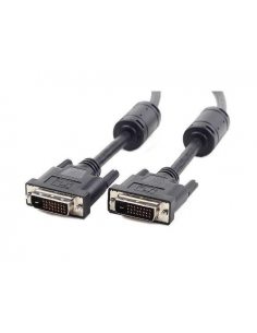 Kabel DVI-D(M)/DVI-D(M)(24+1) Dual Link Ferryt 1.8M Czarny