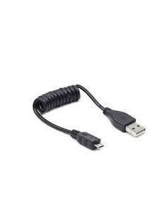 Kabel USB AM-Micro Spirala 20-60cm