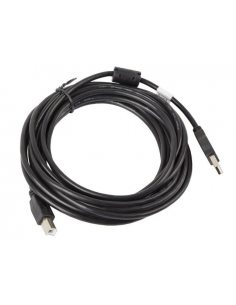 Kabel USB 2.0 AM-BM 5M Ferryt czarny