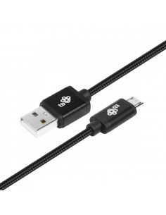 Kabel USB-Micro USB 1.5 m. czarny sznurek