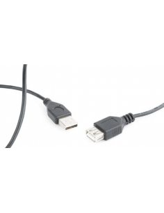 Przedłużacz kabla USB 2.0 AM-AFI 0.75m czarny