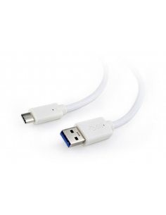 Kabel USB 3.0 C AM/CM 1m/biały