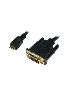 Kabel mini HDMI - DVI-D M/M 2m, Czarny