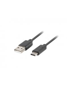 Kabel USB CM - AM 2.0 1m czarny QC 3.0, pełna miedź