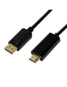 Kabel DisplayPort 1.2 do HDMI 1.4 1m Czarny