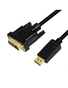 Kabel DisplayPort 1.2 do DVI 24+1, 1m, Czarny