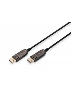 Kabel połączeniowy hybrydowy AOC DisplayPort 1.4 8K/60Hz UHD DP/DP M/M 15m Czarny