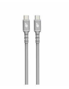 Kabel USB C - USB C 1m silikonowy szary