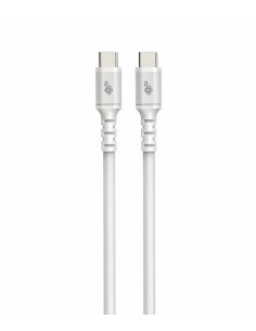 Kabel USB C - USB C 1 m. silikonowy biały