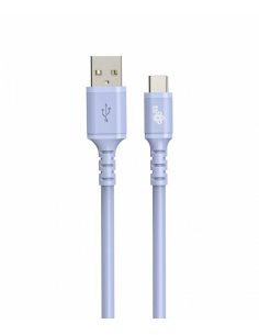 Kabel USB-USB C 1m silikonowy fioletowy