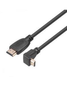 Kabel HDMI v 2.0 pozłacany 1.8 m kątowy