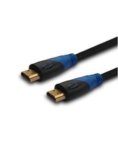 Kabel HDMI oplot nylon złoty v1.4 4Kx2K 1.5m, wielopak 10 szt., CL-02