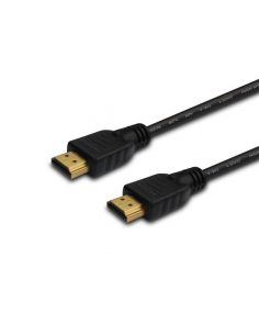 Kabel HDMI (M) 2m, czarny, złote końcówki, v1.4 high speed, ethernet/3D wielopak 10 szt., CL-05