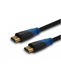 Kabel HDMI (M) 3m, oplot nylonowy, złote końcówki, v1.4 high speed, ethernet/3D, CL-07