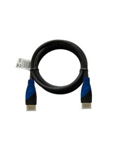 Kabel HDMI (M) 2m, oplot nylonowy, złote końcówki, v1.4 high speed, ethernet/3D, CL-48