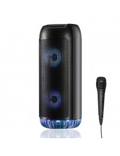 Głośnik bezprzewodowy PartyBox UNI z mikrofonem funkcją karaoke Bluetooth 5.0 MT3174