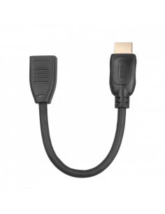 Kabel HDMI F-M 15 cm v2.0. przedłużacz