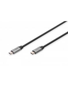 Kabel połączeniowy USB 3.0 60W/5Gbps Typ USB C/USB C M/M 1m Czarny