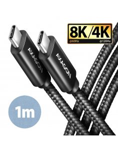 BUCM432-CM10AB Kabel USB-C - USB-C, USB4 Gen 3x2 1m, PD 100W, 8K HD, ALU, oplot Czarny