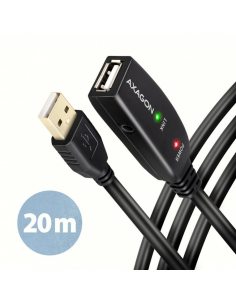 ADR-220 USB 2.0 A-M - A-F aktywny kabel przedłużacz/wzmacniacz 20m