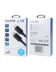 Kabel HDMI v 2.1 premium 3 m 8K Czarny Stworzony dla graczy