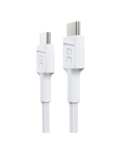 Kabel GC PowerStream USB-C do USB-C 30 cm, PD 60W, QC 3.0, biały