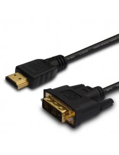 Kabel HDMI 19 pin (M) - DVI 18+1 (M) 1,8m, złote końcówki, CL-139