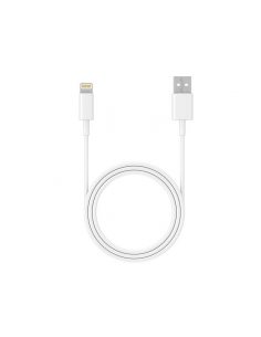 Kabel USB 2.0 iPhone AM-lightning 1m biały