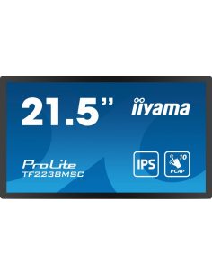 IIYAMA Monitor wielkoformatowy 21.5 cala TF2238MSC-B1 IPS,FHD,DP,HDMI,2x2W,2xUSB,600(cd/m2), 10pkt.7H,IP1X(Front),Pion/Poziom