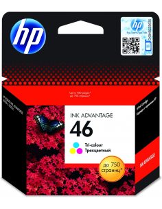 HP Oryginalny, trójkolorowy wkład atramentowy 46 Ink Advantage