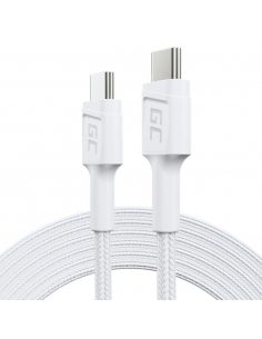 Kabel PowerStream USB-C do USB-C 2m, PD 60W, QC 3.0, biały