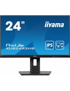 Monitor ProLite 23.8 cala XUB2493HS-B6 A, IPS, HDMI, DP, 2x2W, HAS, 300cd/m2, obrót stopy 120 stopni