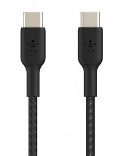 Kabel Braided USB-C USB-C 1m czarny