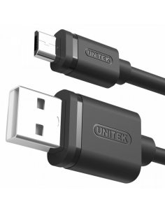 Kabel USB - microUSB 2.0, 2M, M/M Y-C455GBK