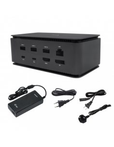 Stacja dokująca USB4 Dual 4K HDMI DP with Power Deliwery 80 W + Zasilacz 112 W