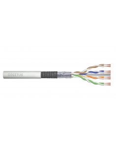 Kabel teleinformatyczny patchcordowy DIGITUS kat.6, SF/UTP, linka, AWG 26/7, LSOH, 305m, szary, karton