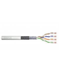 Kabel teleinformatyczny patchcordowy DIGITUS kat.5e, SF/UTP, linka, AWG 26/7, PVC, 305m, szary, karton