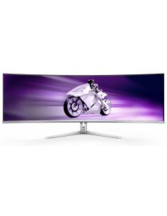 Philips Evnia 8000 49M2C8900/00 monitor komputerowy 124,2 cm (48.9") 5120 x 1440 px Dual QHD QDOLED Biały