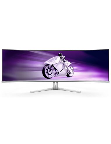 Philips Evnia 8000 49M2C8900 00 monitor komputerowy 124,2 cm (48.9") 5120 x 1440 px Dual QHD QDOLED Biały