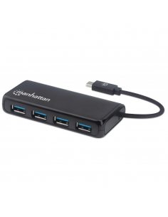 Hub USB Manhattan 4-portowy USB3.2 Gen1