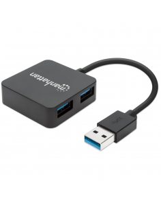 Hub USB Manhattan 4-portowy USB3.0 SuperSpeed