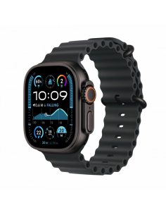 Watch Ultra 2 GPS + Cellular, koperta 49 mm z tytanu w kolorze czarnym z paskiem Ocean w kolorze czarnym