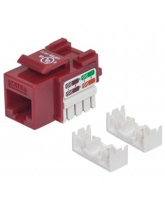 Moduł Keystone Intellinet RJ45 UTP Cat.5e, czerwony