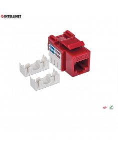 Moduł Keystone Intellinet RJ45 UTP Cat.6, czerwony