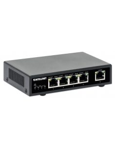 Switch niezarządzalny Intellinet 4x 10/100/1000 Mbps PoE+, 1x RJ45 Uplink, desktop