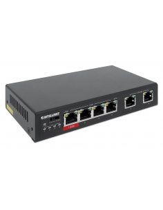 Switch niezarządzalny Intellinet 6x 10/100 Mbps w tym 3x PoE i 1x High-Power PoE Desktop